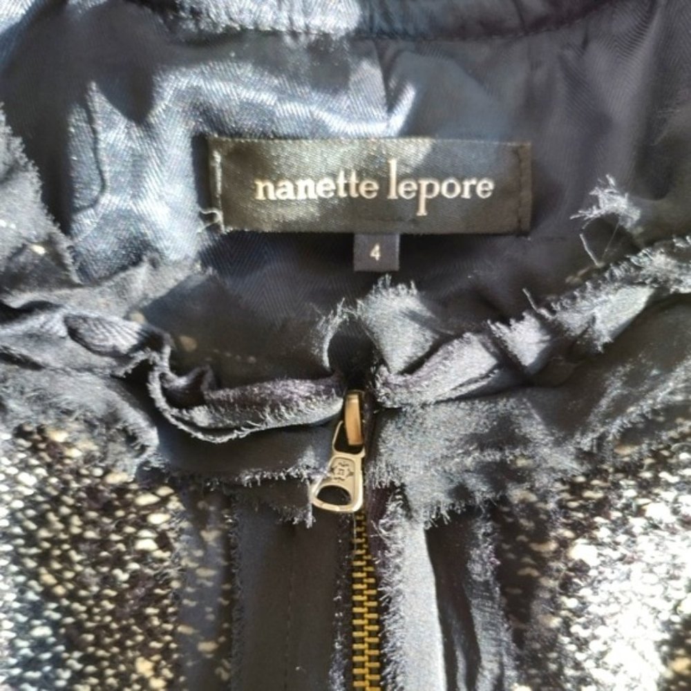 Nanette Laporte Speckled Tweed Lace Coat 4 - Picture 8 of 11